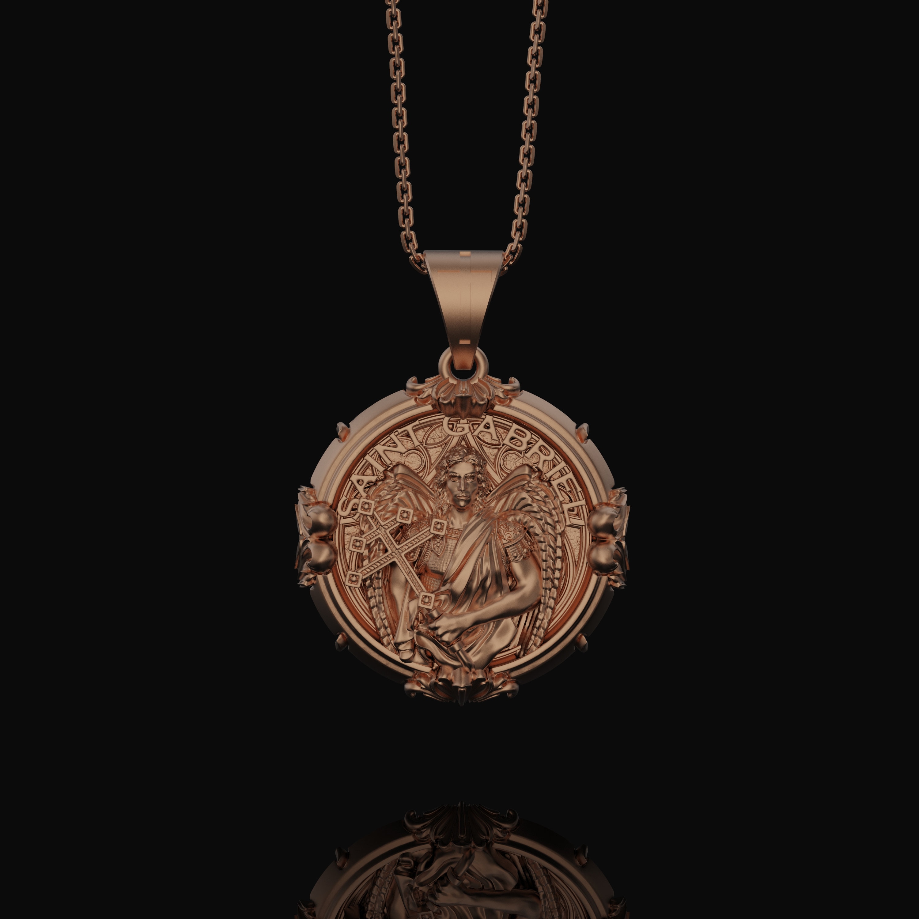 Sigillo Di Arcangelo Michele Ciondolo Piccolo .925 Argento Peter Stone Sottile | Acquisti Online Su - Foto 2