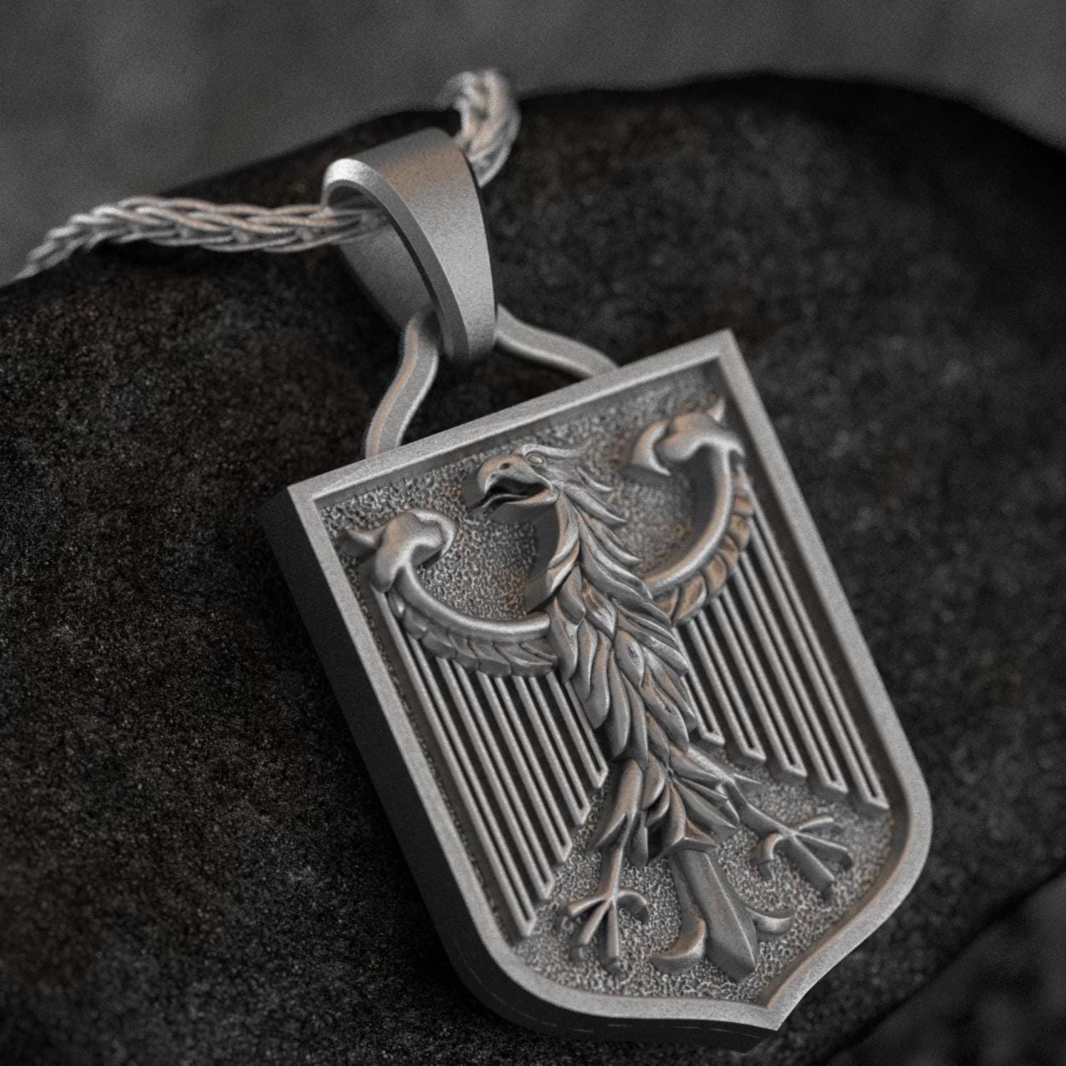 German Eagle Pendant - Etsy