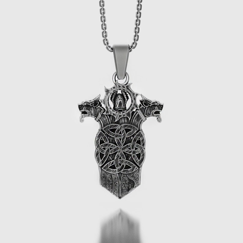 Silver Goddess Freya Charm Necklace Viking Jewelry Pagan Etsy