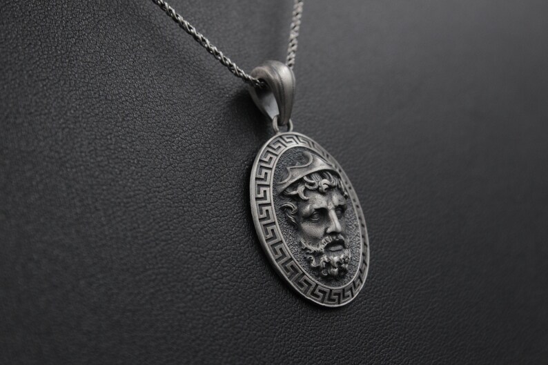 Greek Mythology God Zeus Necklace Men's Pendant New Year Etsy