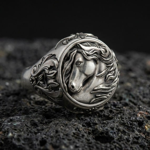 Buy Silver Equestrian Ring - Elegant Horse Jewelry, Gift for Horse