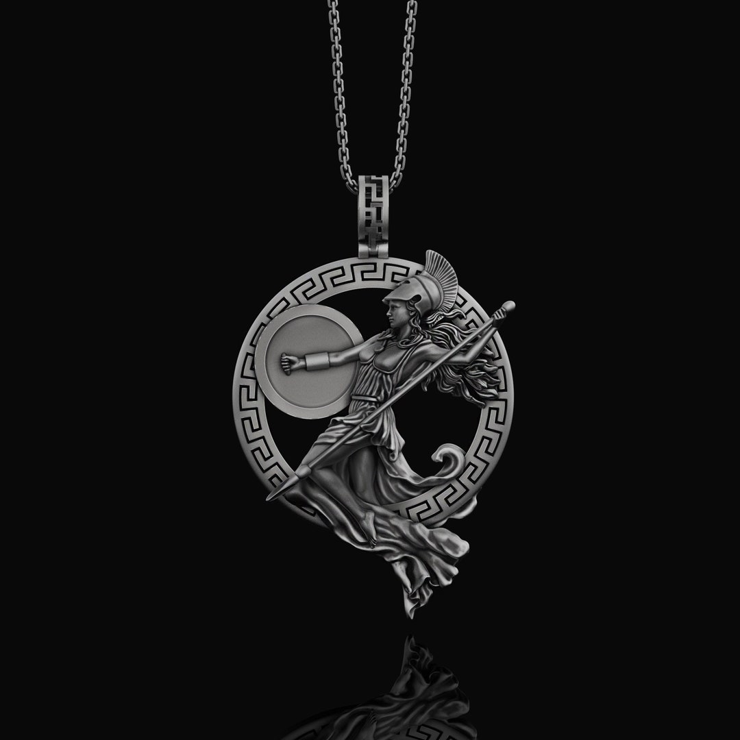 Athena Necklace Greek Goddess Roman Mythology Jewelry Minerva - Etsy