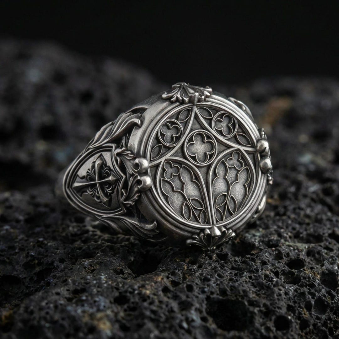 Cathedral Symbol Sterling Silver Ring – Religious Jewelry Gift - Etsy