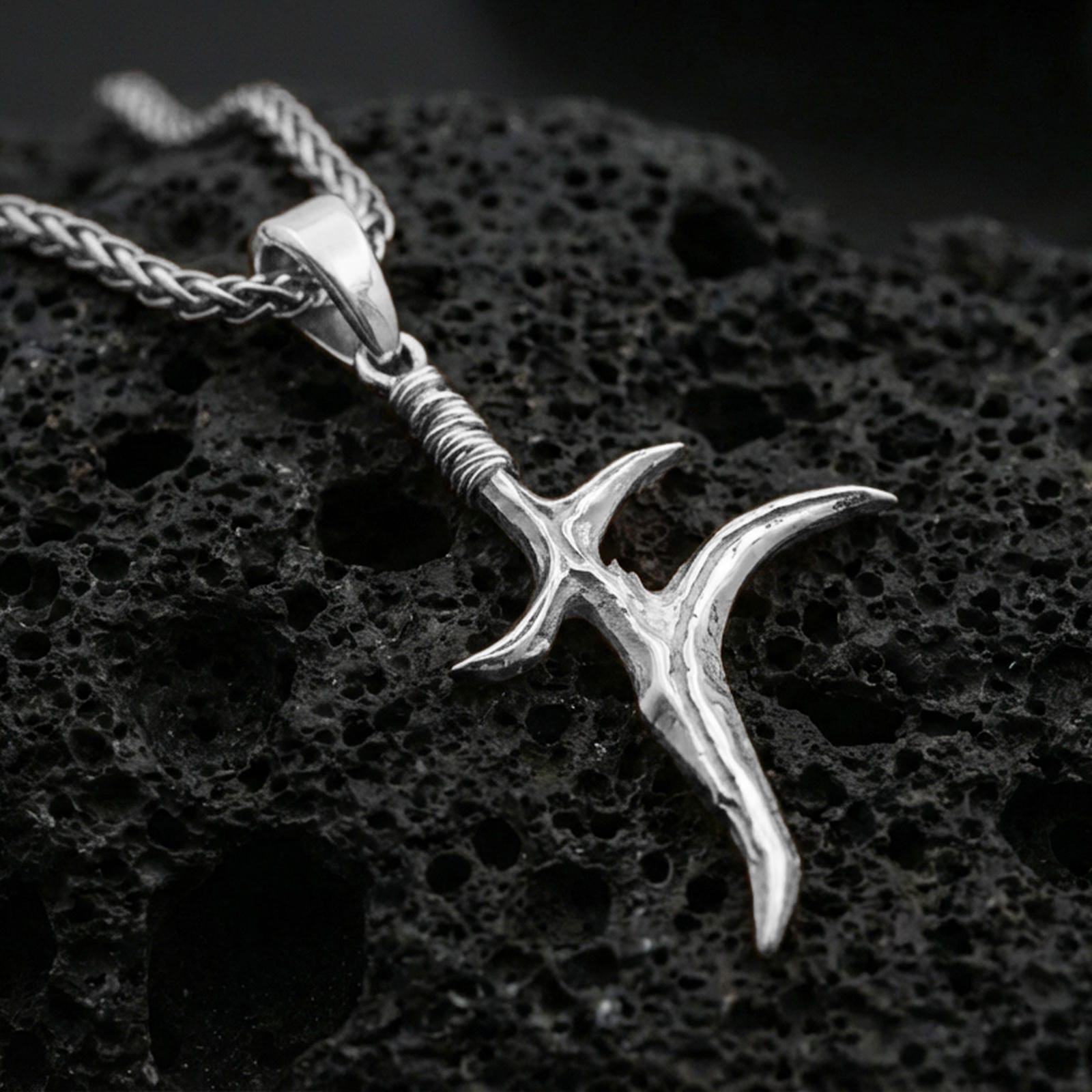 Black Knife Charm Necklace, Elden Ring Inspired, Gift for
