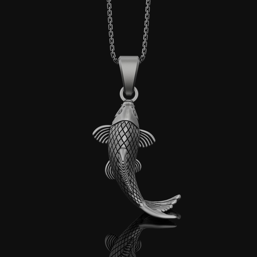 【King Ice】☆日本未入荷☆UTSURIMONO KOI FISH NECKLACE Utsurimono Koi Fish Necklace | Far East Jewelry | King Ice