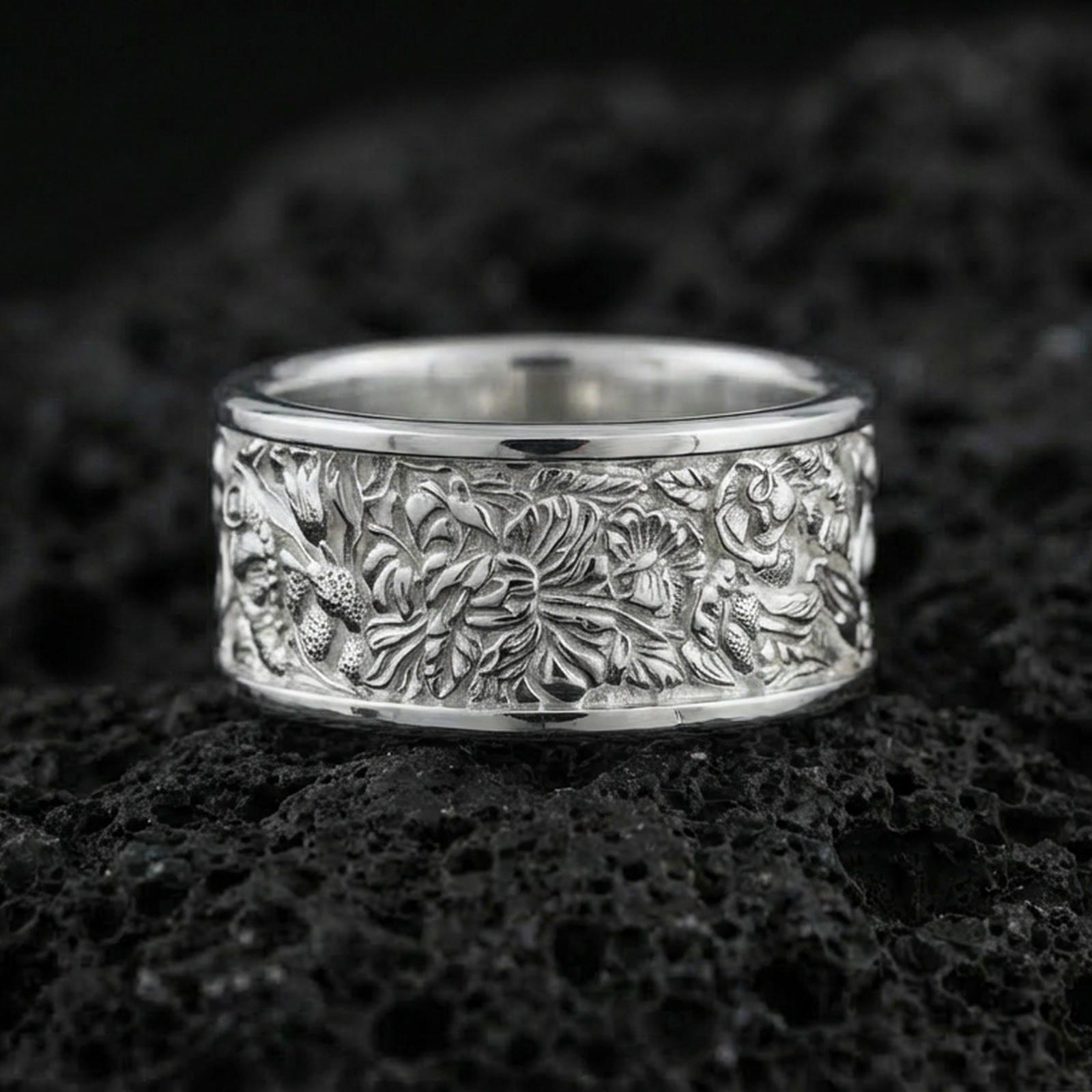 Bague Argent Massif 925 – Jonc Alliance Anneaux – Sans Marque – Occasion