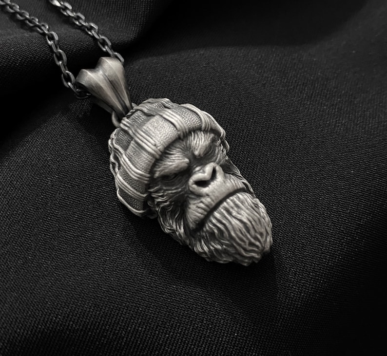 Edelstahl Halskette Mit Diamant-Anhänger - Hip-Hop Style Silber/Gold