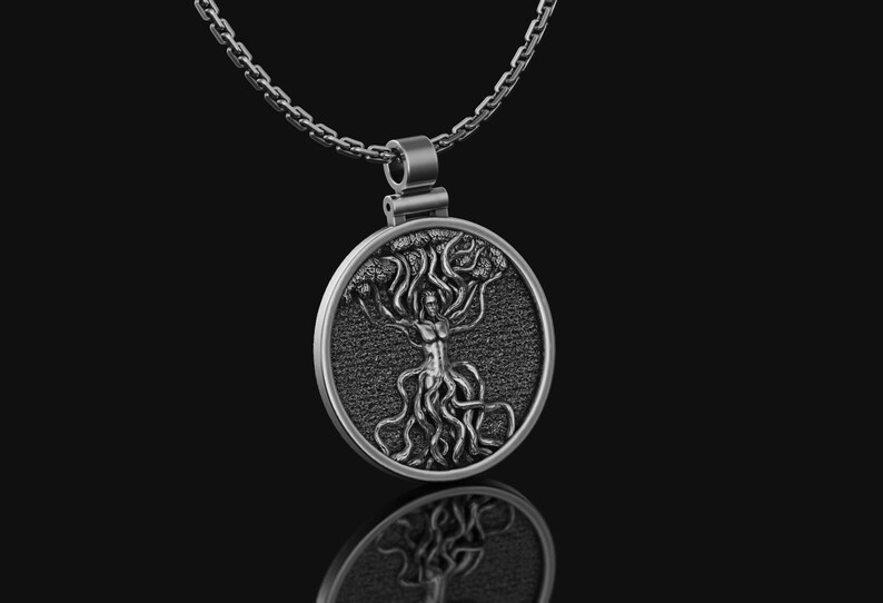 Silver Yggdrasil Pendant Tree of Life Necklace Norse Mythology - Etsy