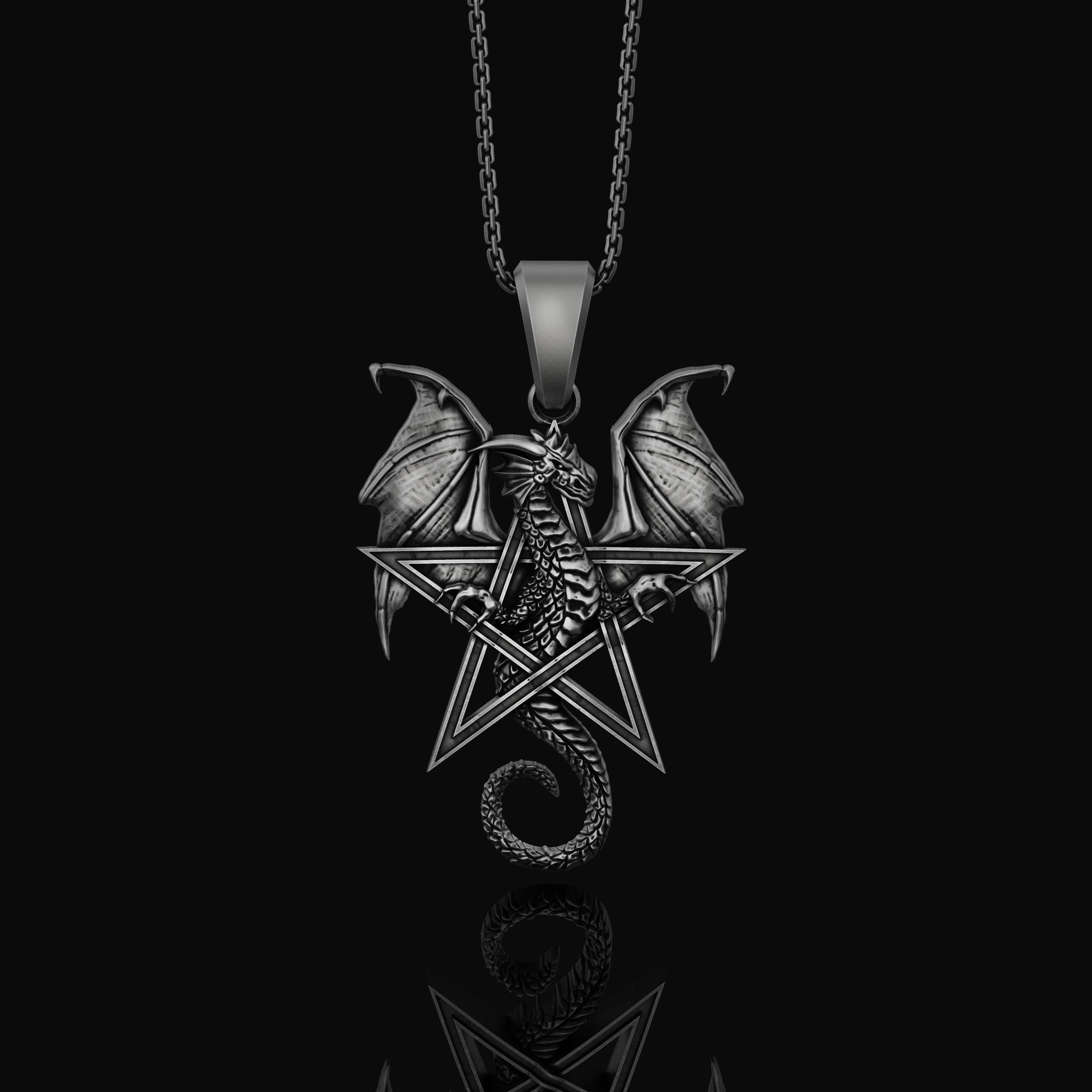 Dragon shop pentagram necklace