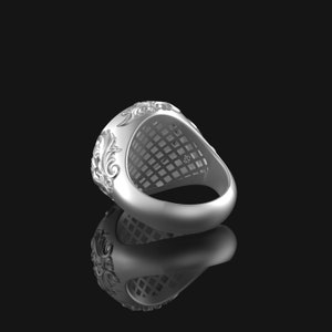 Silver Griffon Ring - Mythical Griffin Jewelry image 9
