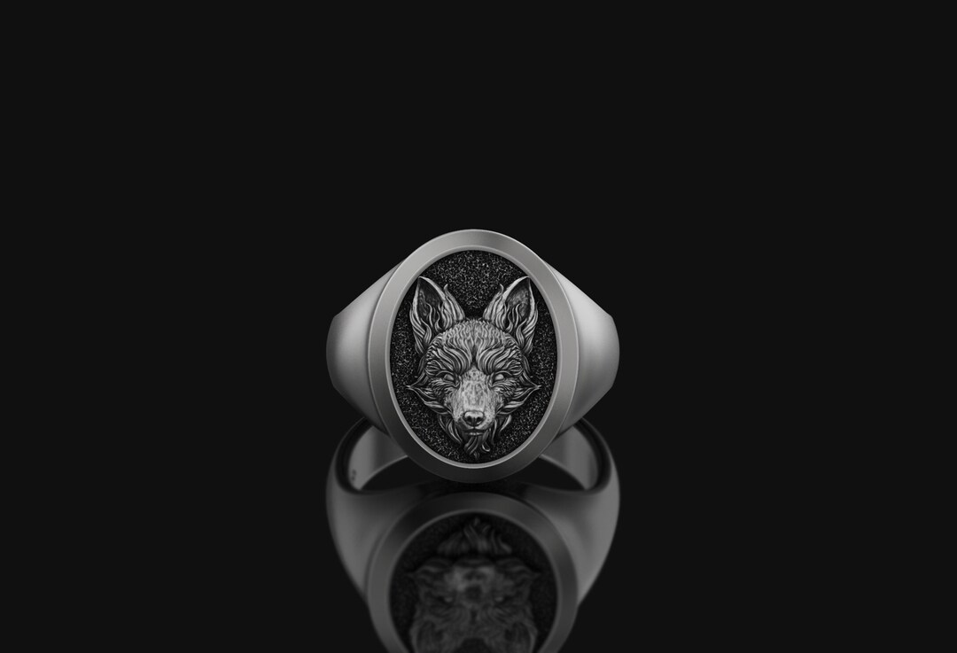 Fox Ring Animal Signet Women's Accessory Silver Jewelry Gift for Her ...