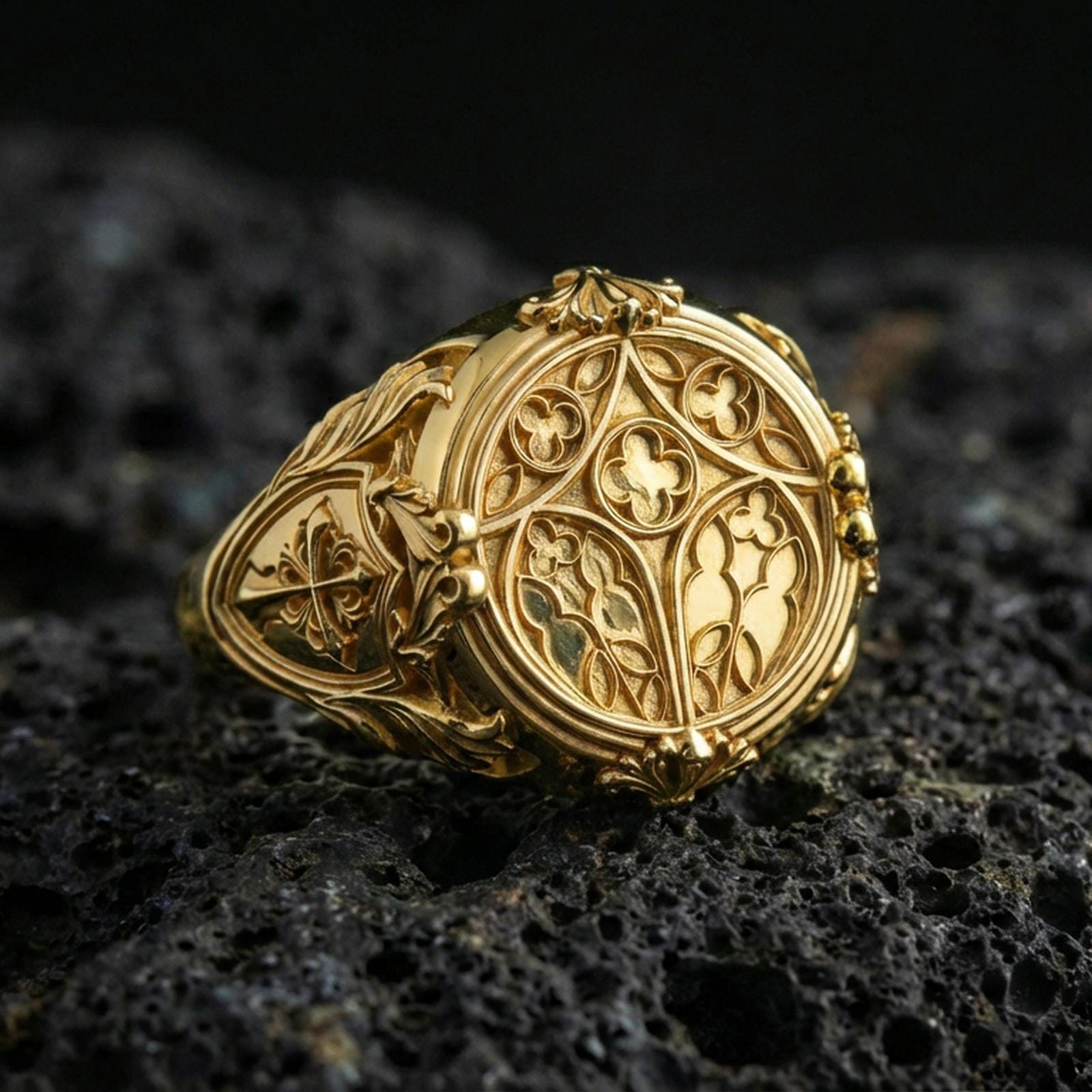 Cathedral Symbol Sterling Silver Ring – Religious Jewelry Gift - Etsy