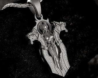Freya Norse Goddess Pendant – Viking Freyja Jewelry, Nordic Fertility Protection Amulet, Sacred Feminine Necklace