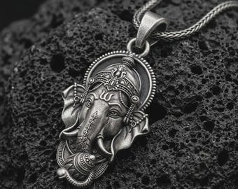 Ganesha Anhänger • Elefantengott Halskette • Entferner von Hindernissen Talisman