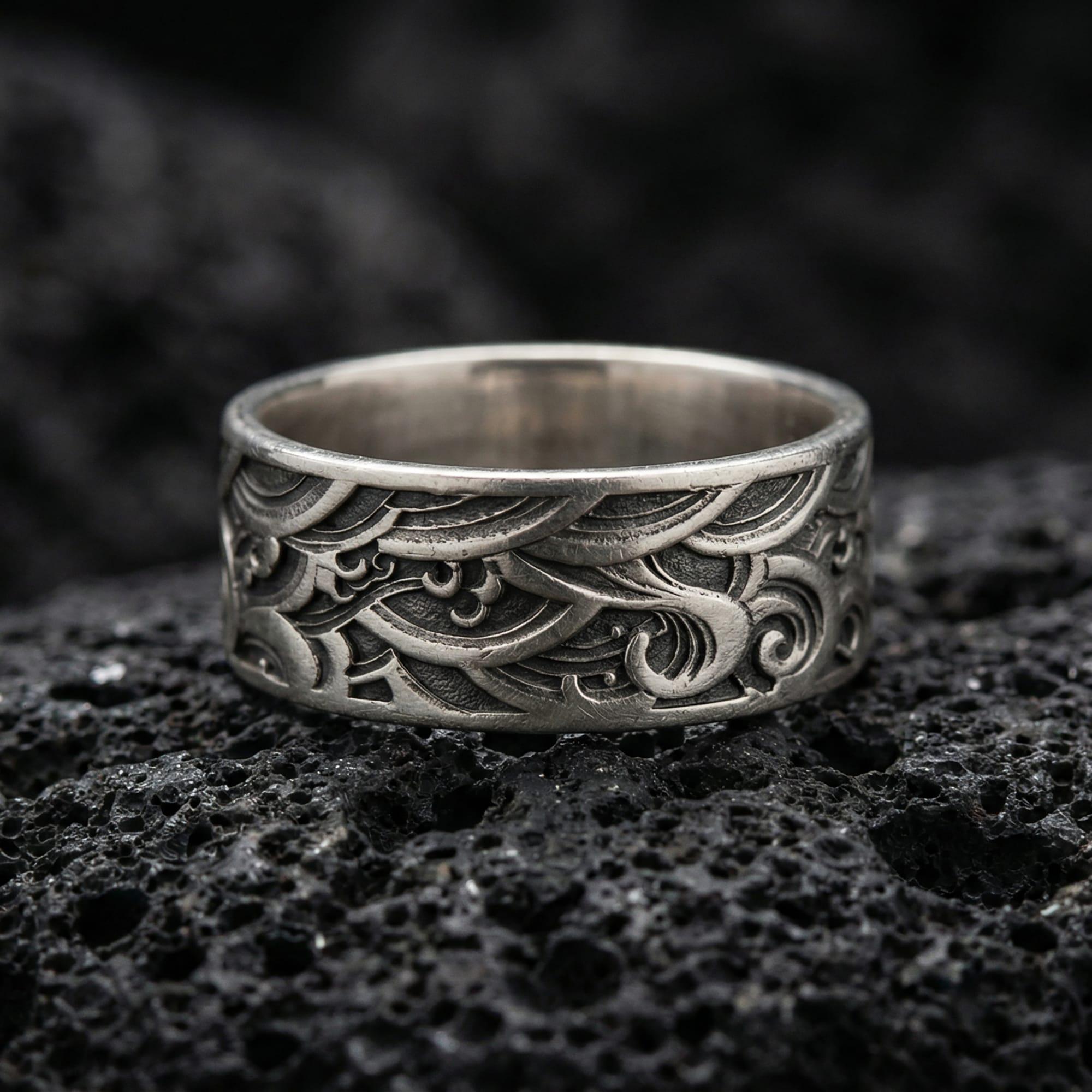 Geometric Pattern Ring-SILVER925-デザインリング il_fullxfull.7674117999_dczz.jpg