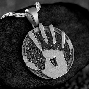 Skyrim Dark Brotherhood Pendant We Know Thieves Guild The Elder Scrolls Geek Gift Jewelry Necklace Video Game, Gamer, Memorial Gift