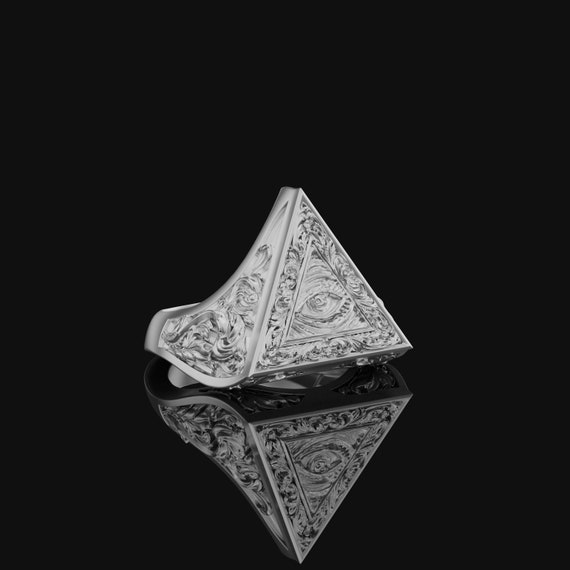 All seeing eye masonic best sale ring