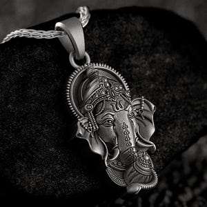 Ganesha Pendant • Elephant God Necklace • Remover of Obstacles Talisman