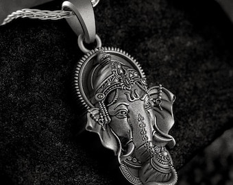 Ganesha Pendant • Elephant God Necklace • Remover of Obstacles Talisman
