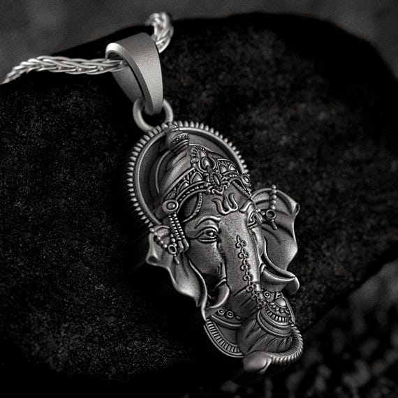 Ganesha Pendant • Elephant God Necklace • Remover of Obstacles Talisman