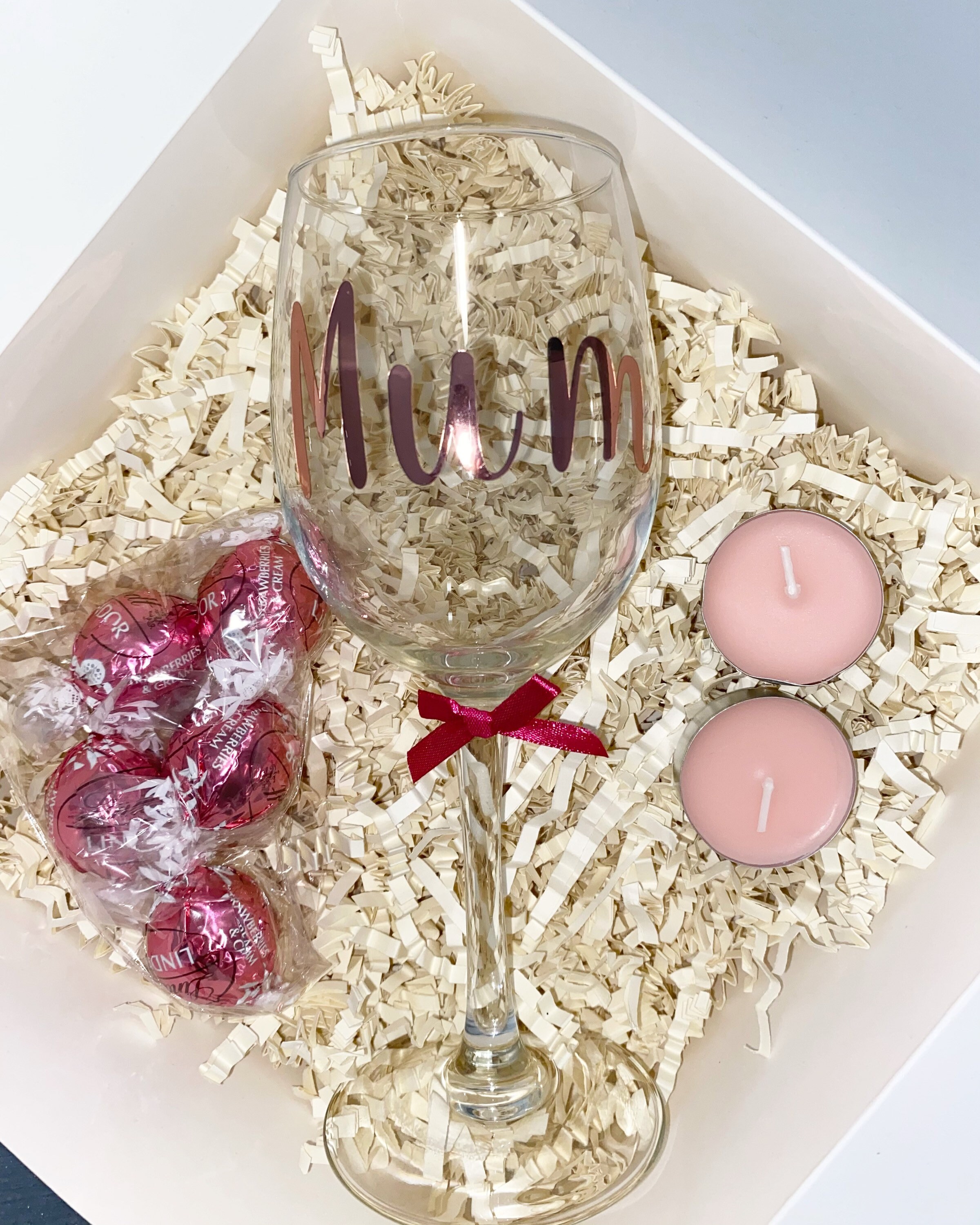 Wine gift set personalised wine glass gifts for her birthday Etsy