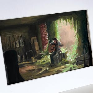 The Last of Us / Season 2 / Episode 4 / Ellie playing guitar / print / postcard / The last of us Painting / TLOU / take on me