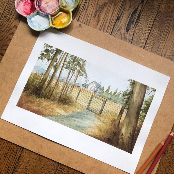 The Last of Us Part II / The Farm / print and postcard / TLOU / TLOU 2 / Video game print / Fan art / Gift for Gamer / Ellie and Dina