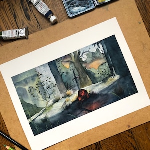 Demon&#39;s souls / The Archstone / print and postcard / Dark souls / Gift for gamers / bonfire / Souls art / Video game prints / soulsborne