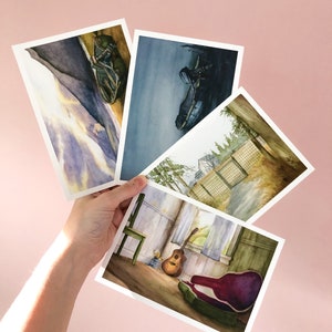 The Last of Us Parte II / Juego de 4 postales / TLOU2 / TLOU / Regalo para jugadores / Playstation / Impresiones de videojuegos