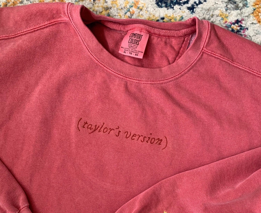 Taylors Version Hand Embroidered Sweatshirt - Etsy