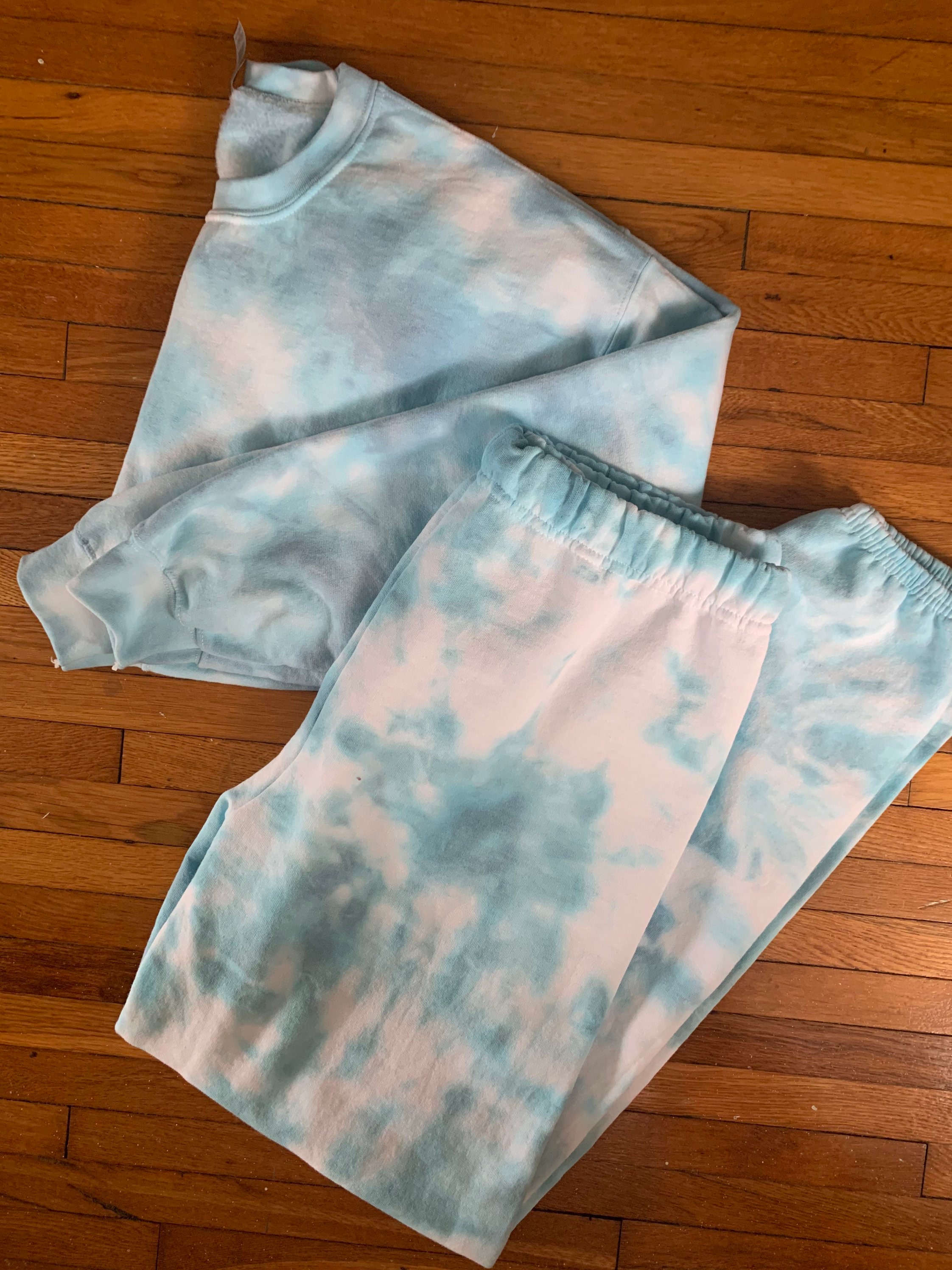 Tie Dye Sweatsuit Hand Dyed Sweat Set Etsy