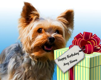 Yorkie Cards Etsy