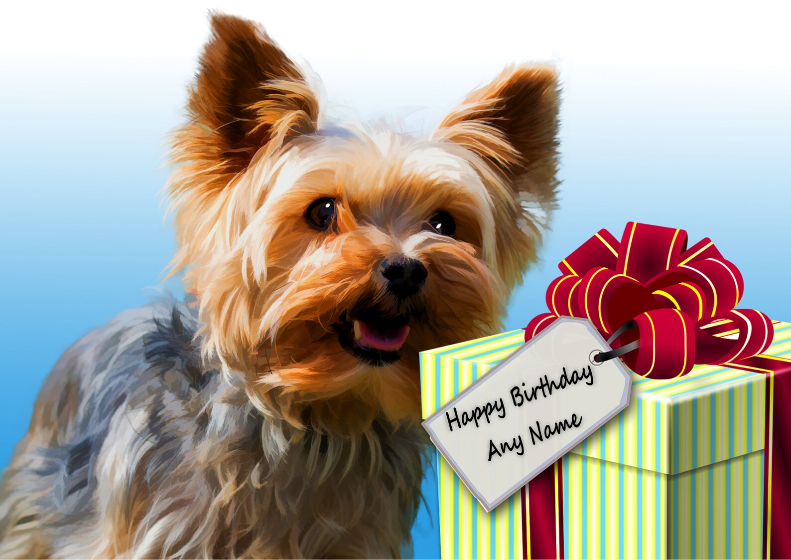 personalised-yorkshire-terrier-yorkie-birthday-card-name-etsy