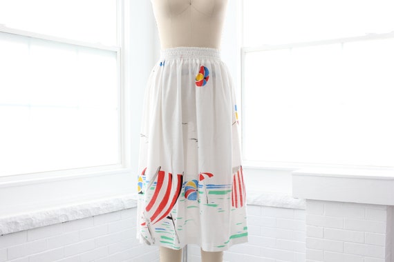 70s does 30s Beach Skirt // Vintage XS Small Medi… - image 3