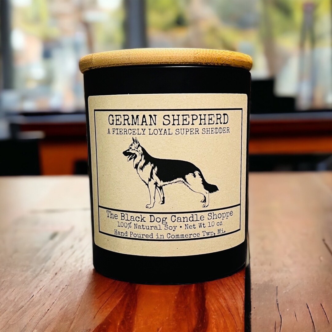 German Shepherd Candle, German Shepherd Themed Candle Gift, German