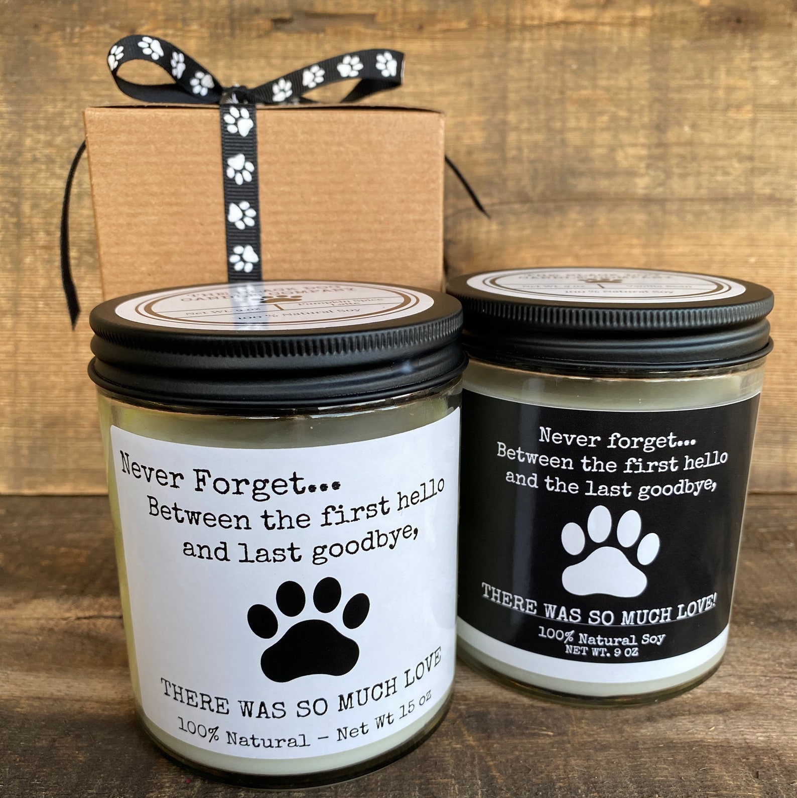 Pet Loss Candle grieving the loss of a dog pet gift Etsy