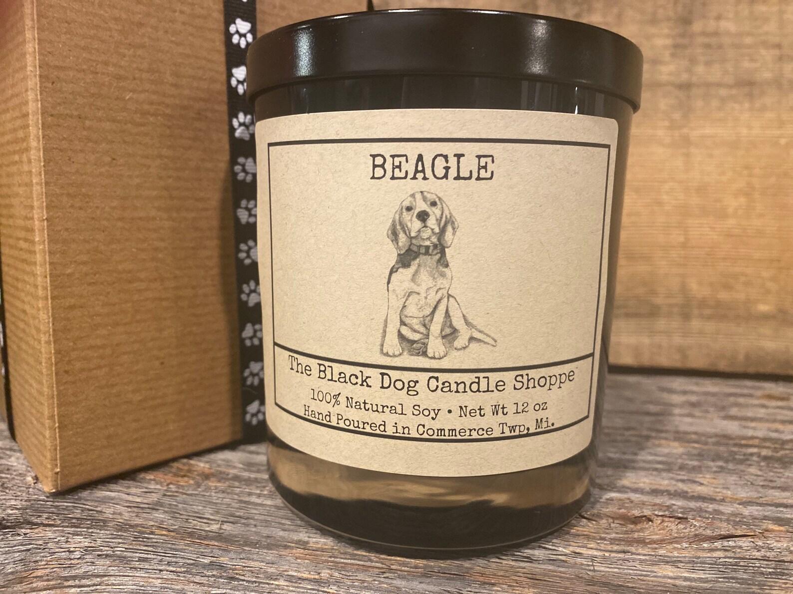 Beagle breed dog candle beagle lover gift dog themed candle Etsy