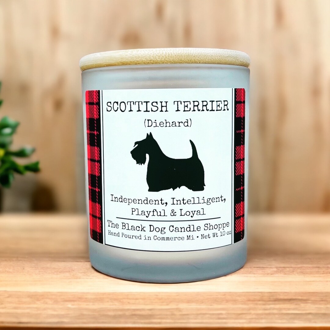Scottish Terrier Candle, Scotty Dog Candle, Dog Themed Candle, Scottie