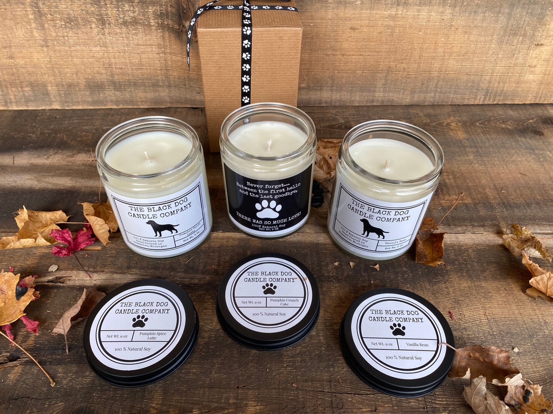 Pet loss candle loss of a dog gift scented candle soy Etsy