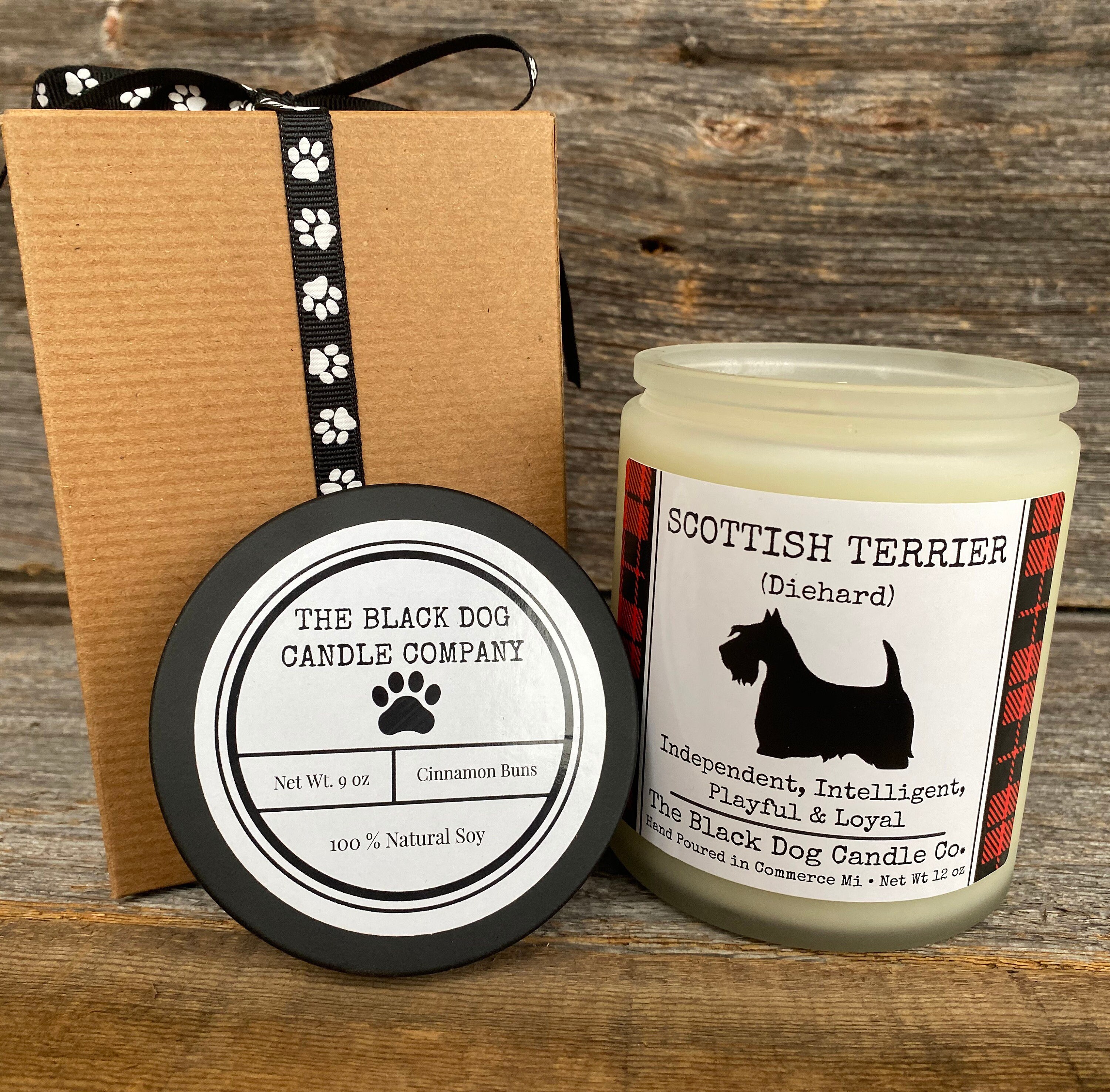 Scottish Terrier Candle Scotty Dog Candle Dog Themed Candle Etsy