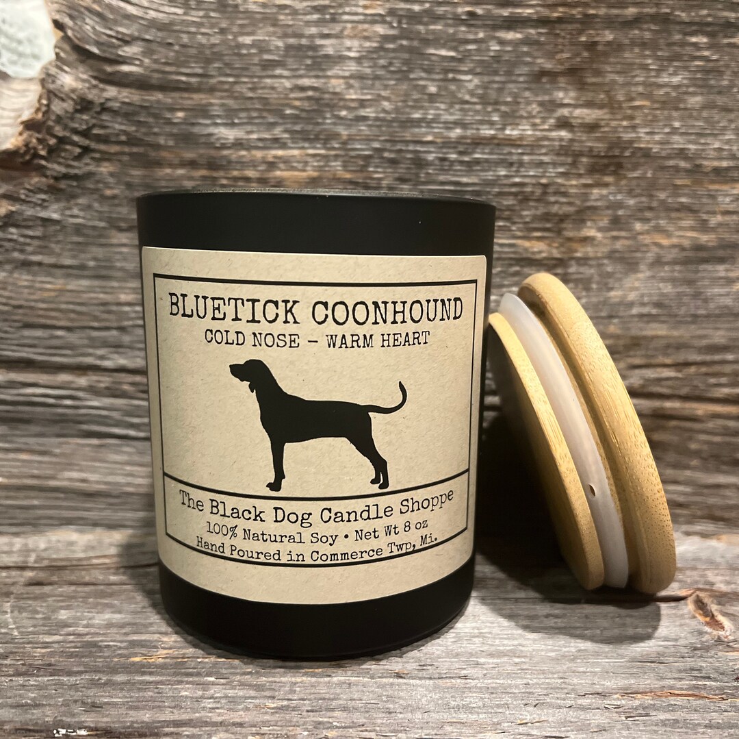 Bluetick Coonhound Dog Themed Candle Dog Breed Candle Soy Etsy