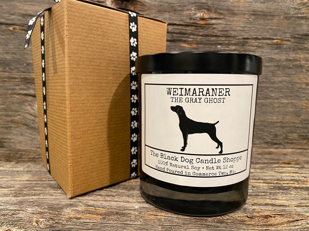 Weimaraner Candle, Dog Themed Candle, Dog Breed Candle, Soy Candle, the