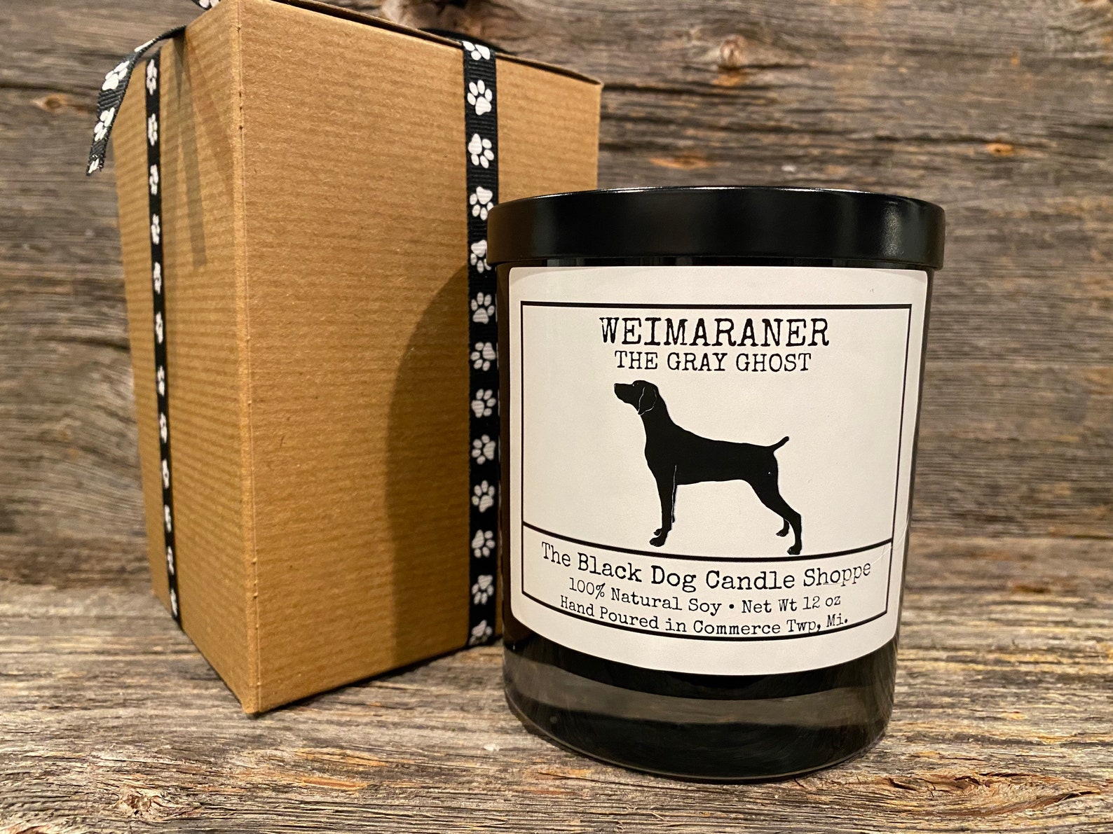Weimaraner Candle Dog Themed Candle Dog Breed Candle Soy Etsy
