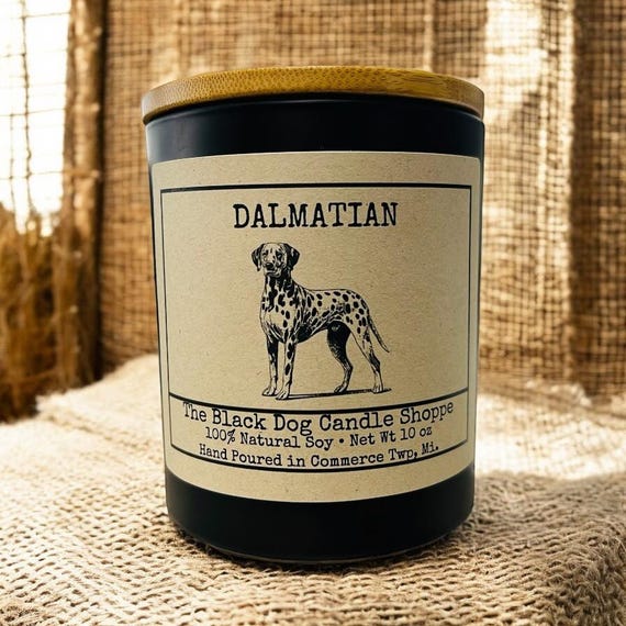 Dalmatian Dog Themed Candle, Candle for Dalmatian Lovers - Main Image