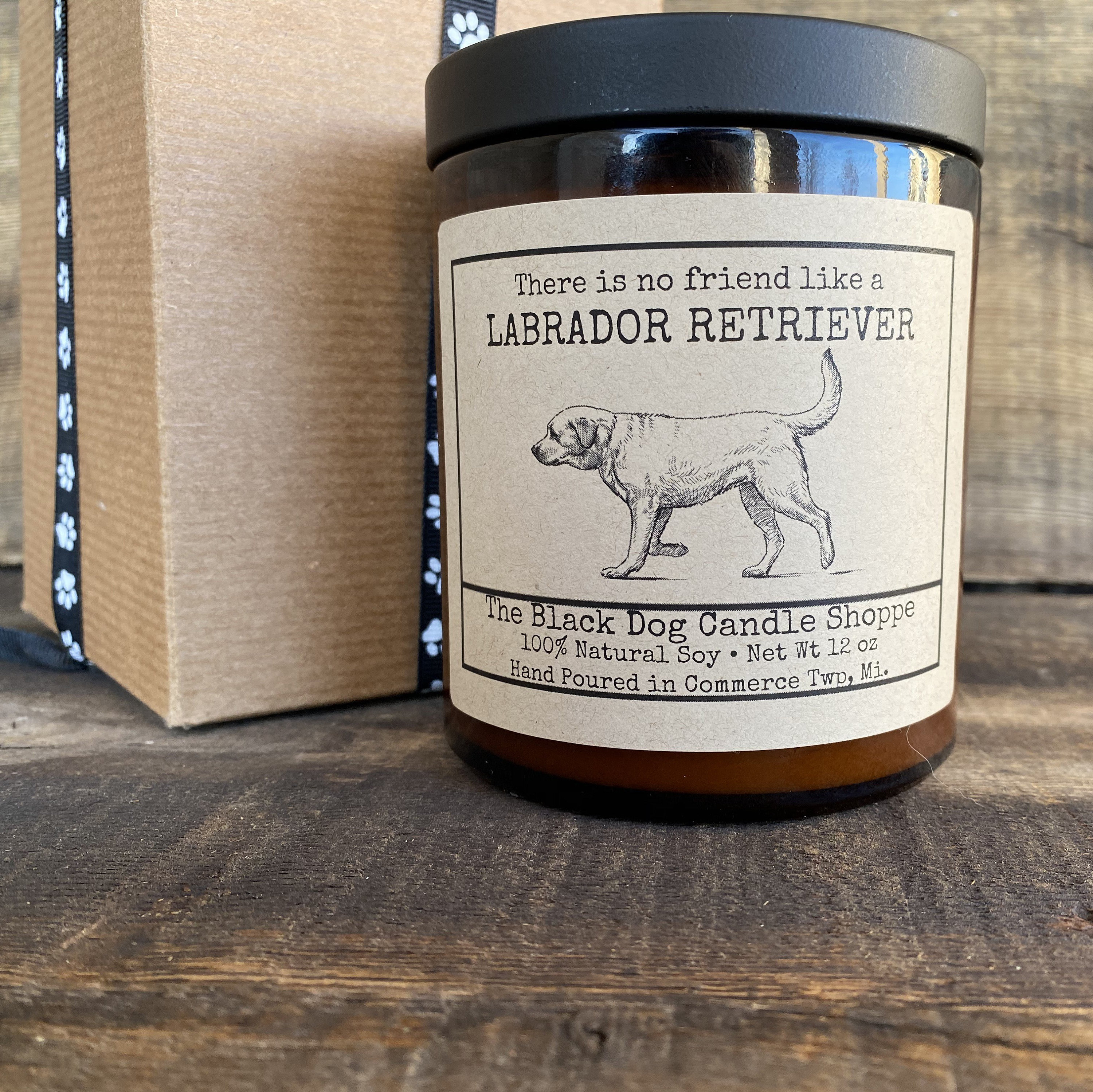 Labrador Candle black lab candle yellow lab candle Etsy