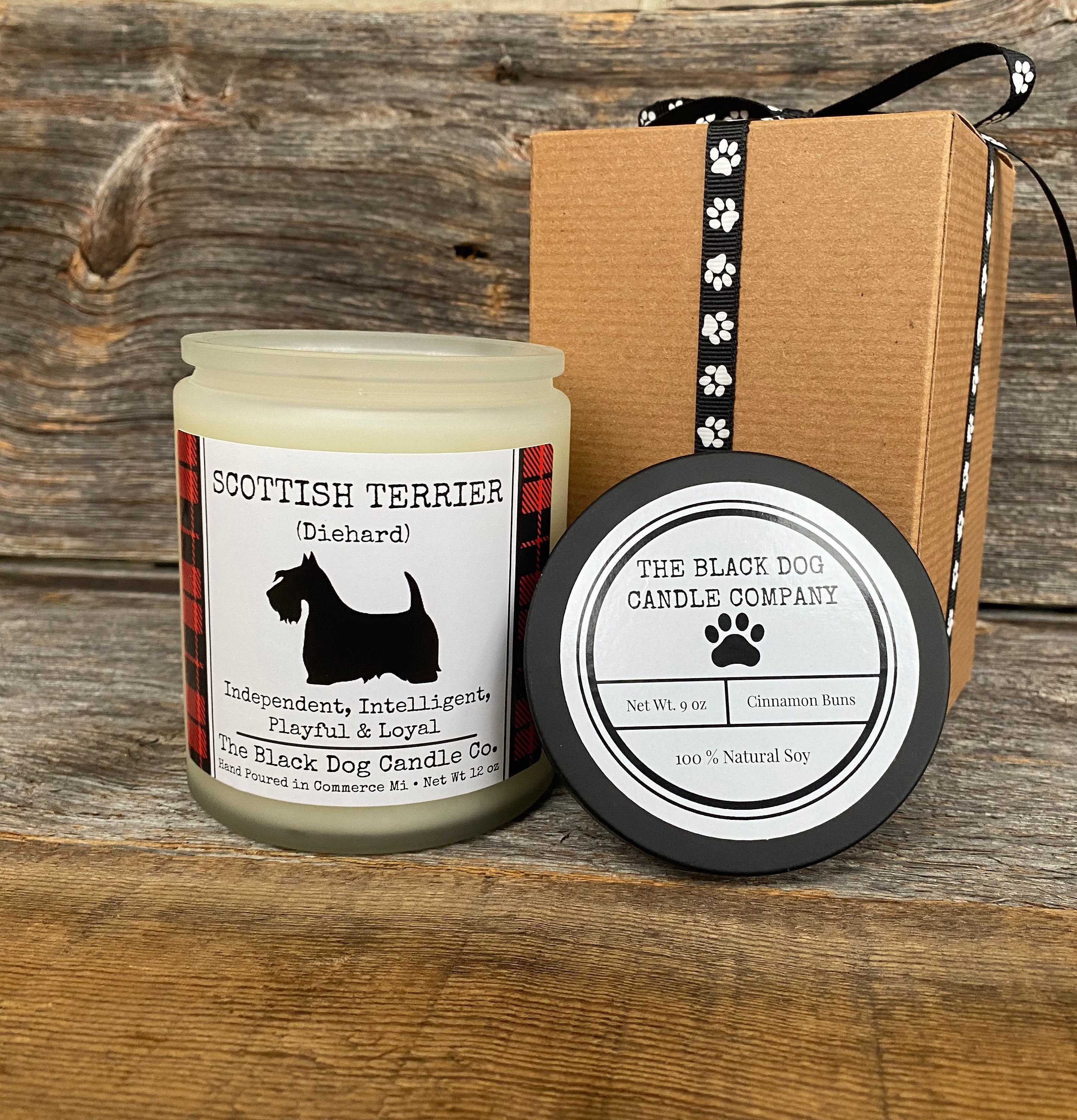 Scottish Terrier Candle Scotty Dog Candle Dog Themed Candle Etsy