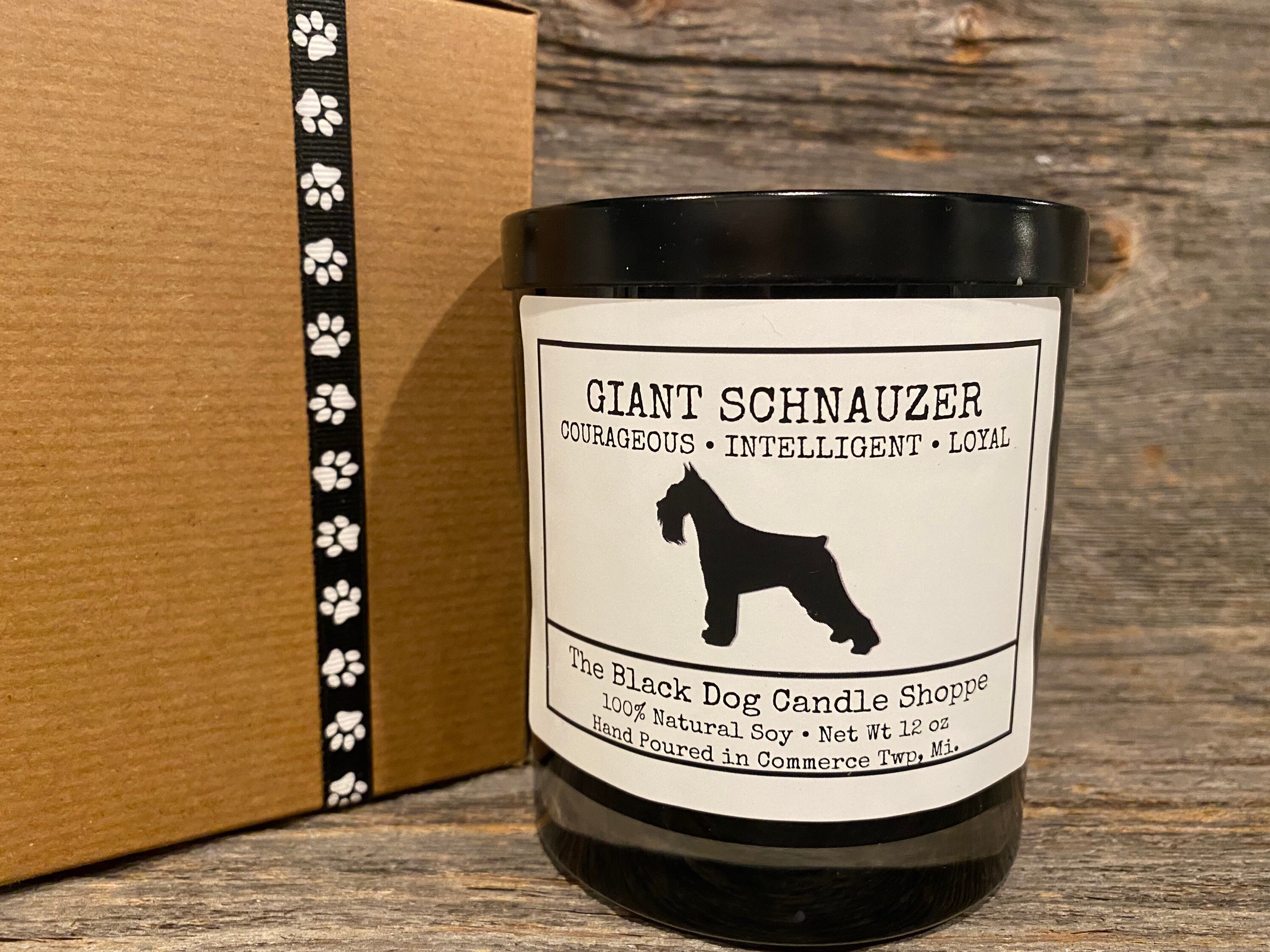 Giant Schnauzer candle Dog Themed Candle Dog Breed Candle Etsy