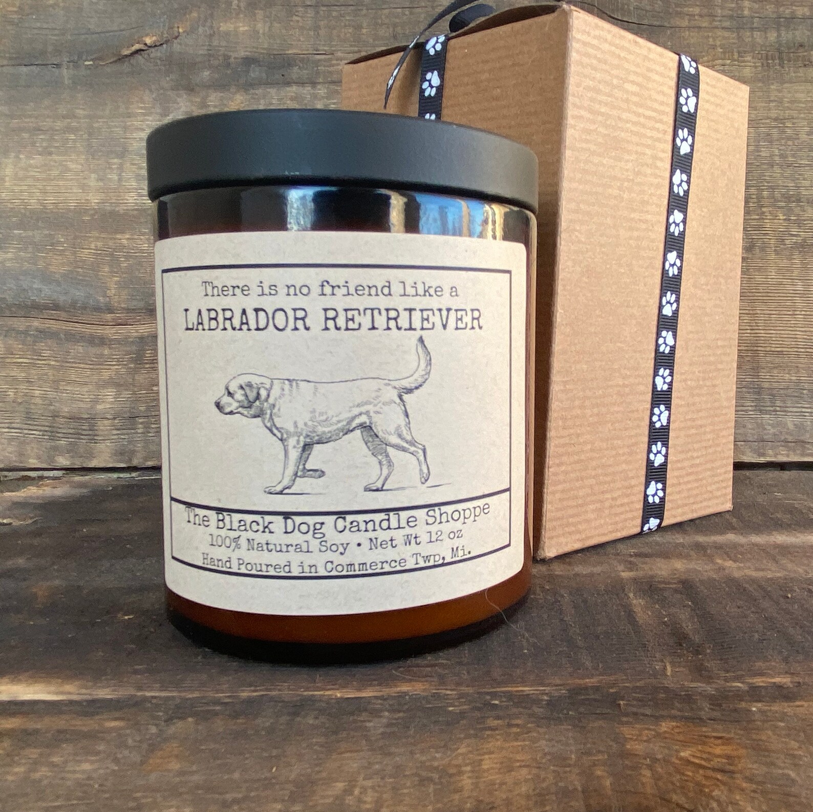 Labrador Candle black lab candle yellow lab candle Etsy