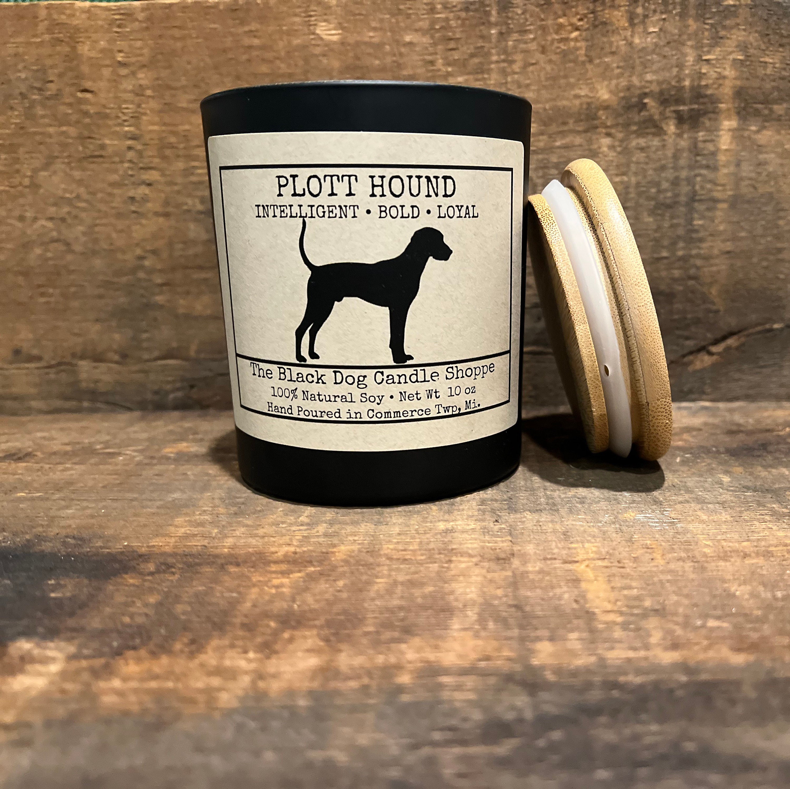 Plott Hound Dog Themed Candle Dog Breed Candle Soy Candle Etsy