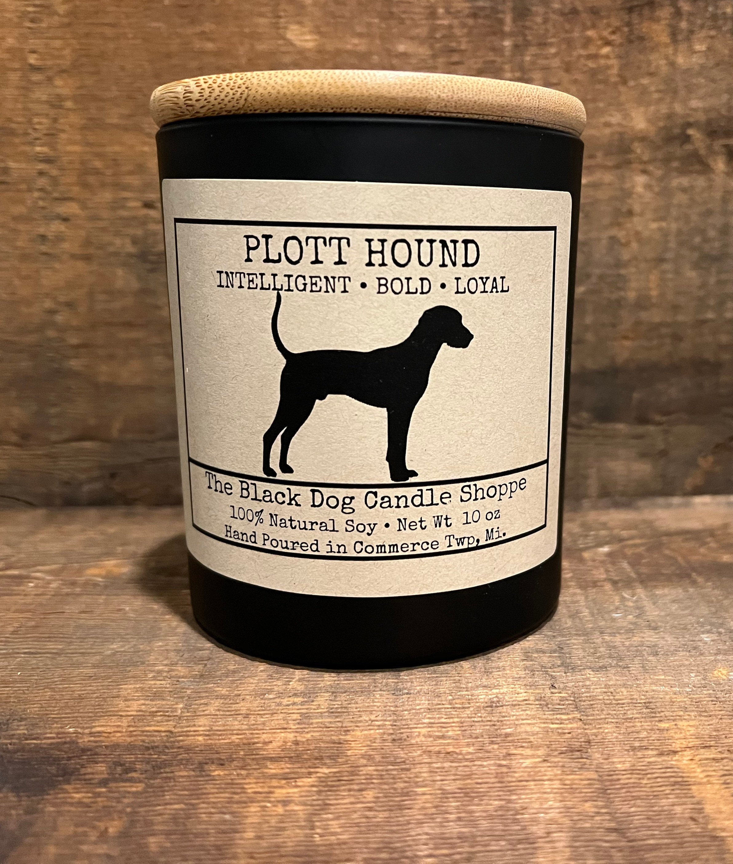 Plott Hound Dog Themed Candle Dog Breed Candle Soy Candle Etsy